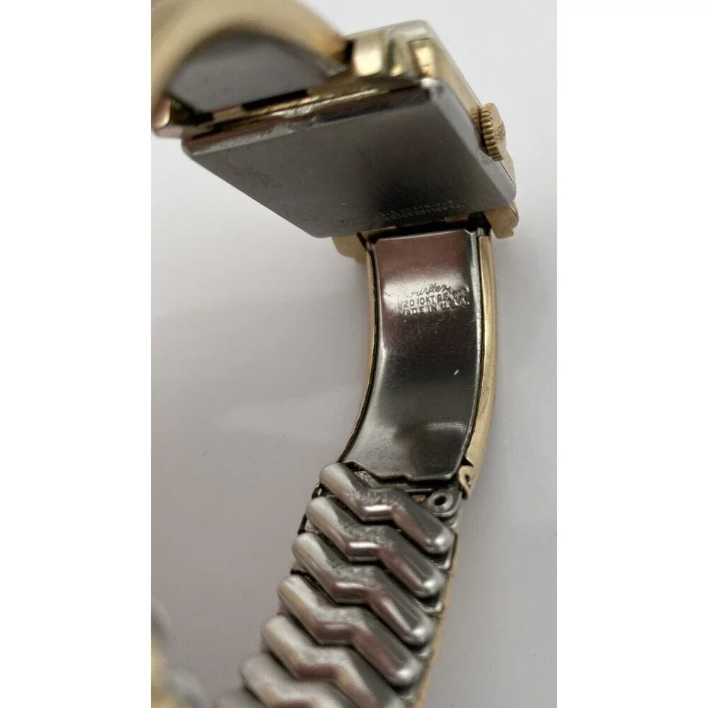 Vintage Benrus Mechanical Automatic Handwind 10k Rolled Gold Plate Bezel Watch